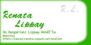 renata lippay business card